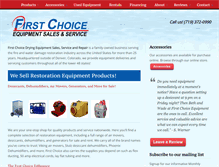 Tablet Screenshot of firstchoicedryingequipment.com
